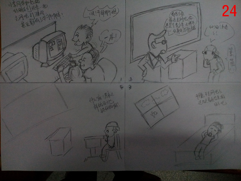 【商业学校】心理健康四格漫画创作评比第二波